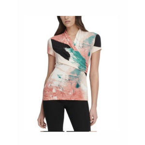 Women's DKNY Blouse Sleeveless Pullover Top  NWT Size L